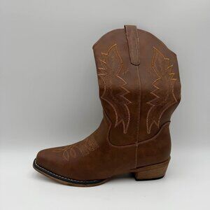 LUV Western Cowboy Boots – Brown – Women’s 10